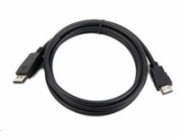 Gembird kabel DisplayPort (M) na HDMI (AM), 1.8 m, černý