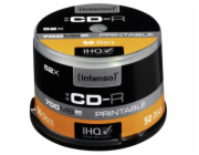 1x50 Intenso CD-R 80 / 700MB 52x Speed, printable, scr. res.