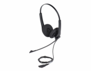 Jabra Biz 1500 Duo QD Sluchátka s mikrofonem Kabel Přes hlavu Kancelář / call centrum Bluetooth Černá