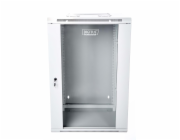 DIGITUS DN-WD19 18U/600 Wallmount double section Cabinet 19 18U 901/600/600 glass grey mounted