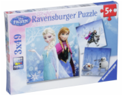 Ravensburger Winter Adventures 3 X 49 pcs Puzzle  Disney Frozen