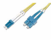 DIGITUS Fiber Optic Patch Cord, LC to SC, Singlemode 09/125 µ, Duplex Length 2m