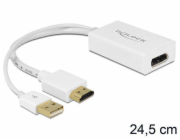 DeLOCK adaptér, USB-A + HDMI samec > DisplayPort samice