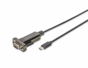 Adaptérový kabel Digitus USB 2.0, zástrčka USB-C > zástrčka RS232