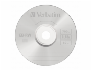 1x10 Verbatim CD-RW 80 / 700MB 10x Speed, Spindel