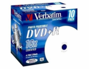 VERBATIM DVD+R(10-Pack)Printable/Jewel/16x/4.7GB