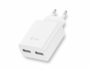 i-tec USB Power Charger 2 Port 2.4A - USB nabíječka - bílá