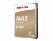 Toshiba N300 NAS - Pevný disk - 4 TB - interní - 3.5" - SATA 6Gb/s - 7200 ot/min. - vyrovnávací paměť: 128 MB