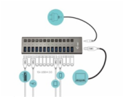 i-tec USB 3.0 nabíjecí HUB 13 Port + napájecí adaptér 60 W