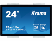 24" iiyama TF2415MC-B2: VA, FullHD, capacitive, 10P, 350cd/m2, VGA, DP, HDMI, černý