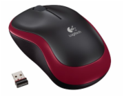 Logitech Wireless Mouse M185, red