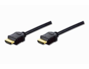 Digitus HDMI High Speed + Ethernet připojovací kabel, 2xstíněný, 3m 