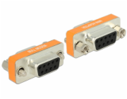 Delock adaptér Null Modem Sub-D 9 pin samice / samice