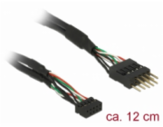 DeLOCK USB 2.0 kabel, 10kolíková zásuvka > 10kolíková zásuvka