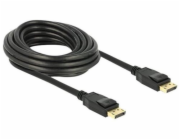 Delock - Kabel DisplayPort - DisplayPort (M) do DisplayPort (M) - 5 m - opatřený západkou - černá