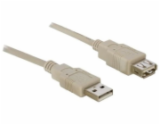 USB kabel Delock AA MF 2,0m bílý (8240)