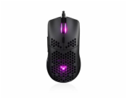 Modecom VOLCANO SHINOBI 3360 herní drátová optická myš, 6 tlačítek, 12000 DPI,  RGB LED podsvícení, USB, černá