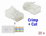 DeLOCK RJ-45 Crimp+Cut zástrčka Cat.5e UTP