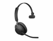 Jabra Evolve2 65, Mono, USB-A, Bluetooth, Microsoft certifikace, černá