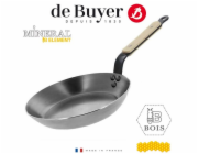 de Buyer Ocelová pánev Mineral B Element 28 cm dřevěná rukojeť