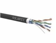 Solarix instalační kabel CAT5E FTP PVC+PE Fca dvojitý plášť 305m/cívka