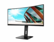 AOC 34" LED CU34P2A / zakřivený/ VA/ 3440x1440@100Hz/ 1ms/ 300cd/ 3000:1/ 50mil:1/ DP/ HDMI/ 4xUSB/ repro