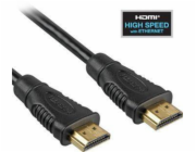 PREMIUMCORD Kabel HDMI 3m High Speed + Ethernet (v1.4), zlacené konektory