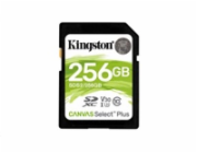 Kingston SDXC karta 256GB SecureDigital Canvas Select Plus (SDXC) 100R 85W Class 10 UHS-I