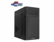 1stCOOL skříň STEP 3 ver.2, micro ATX, AU, 2xUSB 3.0 + 2x USB 2.0, bez zdroje, Black