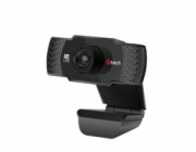 C-TECH webkamera CAM-11FHD, 1080P full HD, mikrofon, černá