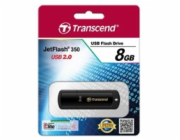 TRANSCEND Flash Disk 8GB JetFlash®350, USB 2.0 (R:13/W:4 MB/s) černá