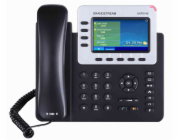 Telefon Grandstream GXP-2140 VoIP, barevný LCD, 4x SIP účty, 4x linky, 2x RJ45, POE, 5x prog. tl.