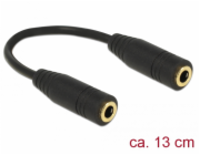 DeLOCK adaptér jack 3,5 mm 4pin (zásuvka) > 3,5 mm 4pin (zásuvka)