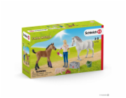 Schleich Farm World       42486 Vet visiting Mare and Foal