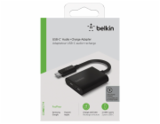 Belkin RockStar USB-C audio- a nabíjecí adapt.cerný F7U081btBLK