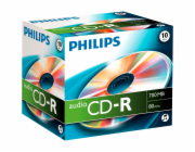 1x10 Philips CD-R 80Min Audio JC