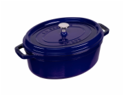 Litinový hrnec Staub La Cocotte 29cm oválný tmave modrý