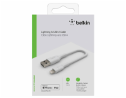 Belkin Lightning nab./sin. kabel 15cm, PVC, bily, mfi zert.