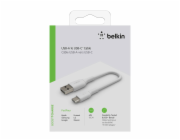 Belkin USB-C/USB-A kabel 15cm PVC, bila CAB001bt0MWH