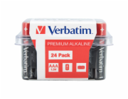 1x24 Verbatim alkalicky Batterie Micro AAA LR 03 PVC Box    49504