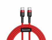 Baseus Cafule Series nabíjecí/datový kabel USB-C na USB-C PD2.0 60W Flash 2m, červená