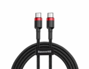 Baseus Cafule Series nabíjecí/datový kabel USB-C na USB-C PD2.0 60W Flash 2m, červená-černá