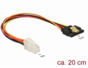 DeLOCK kabel P4 4 pin (samec) > SATA 15 pin (samice)