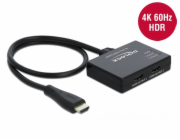 DeLOCK HDMI rozbočovač 1 x HDMI vstup > 2 x HDMI výstup 4K 60 Hz