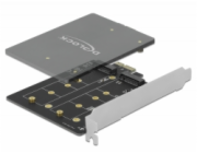 DeLOCK PCI Express x1 karta na 2 x interní M.2 Key B, adaptér