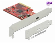 DeLOCK PCIe x4>1x externí USB-C 3.2 Gen 2x2