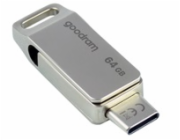 GOODRAM Flash Disk 64GB ODA3, USB 3.2, stříbrná ODA3-0640S0R11