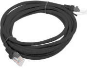 Lanberg Patchcord, Cat5e, nestíněný, 10m, černý (PCU5-10CC-1000-BK)