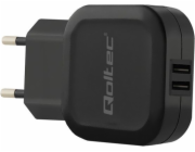 Qoltec Smartphone / Tablet 2x USB nabíječka (50186)