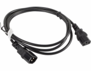 LANBERG IEC 320 C13 na C14 kabel 1.8M černý  